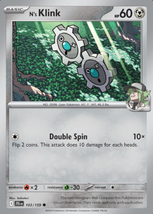 N's Klink Reverse Holo 103 (JTG)