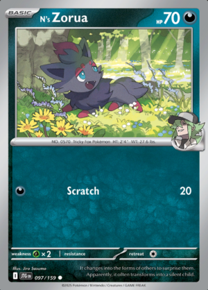 N's Zorua Reverse Holo 097 (JTG)