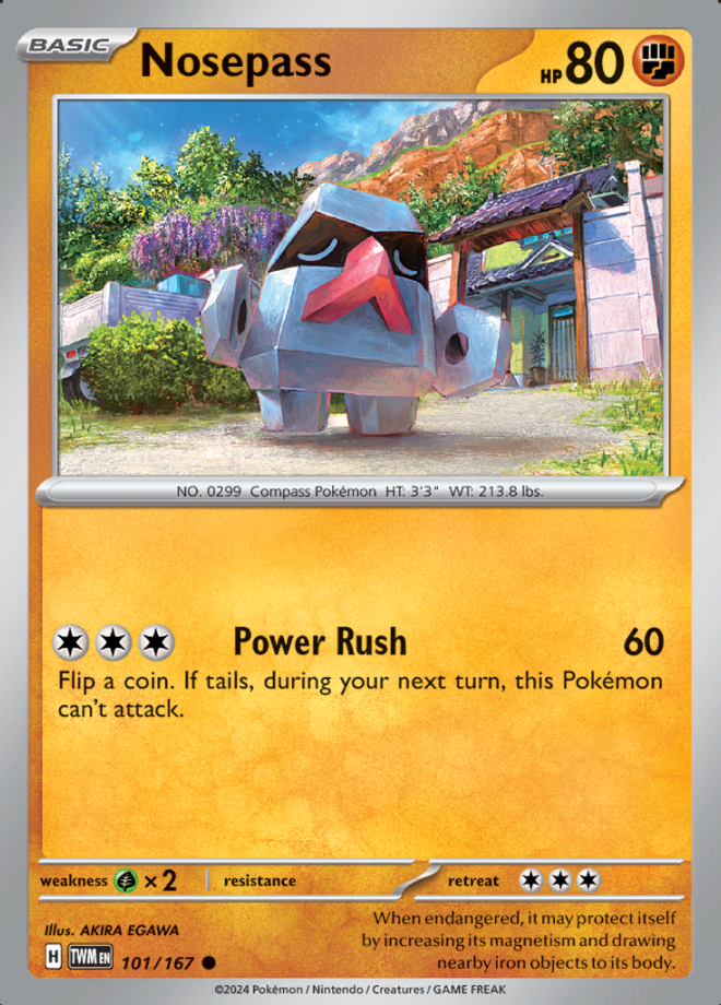 Nosepass Reverse Holo 101 (TWM)