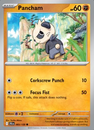 Pancham Reverse Holo 083 (JTG)