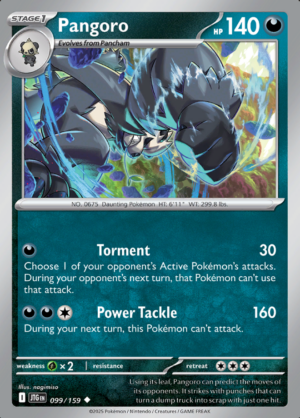 Pangoro Reverse Holo 099 (JTG)