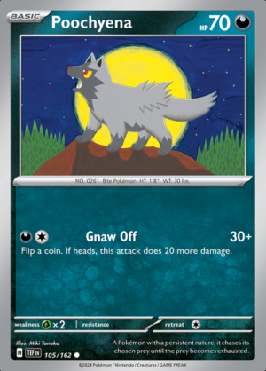 Poochyena Reverse Holo 105 (TEF)