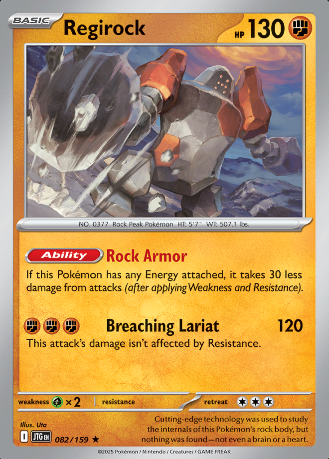 Regirock Holo 082 (JTG)