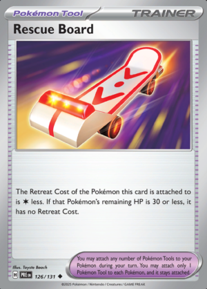 Rescue Board Reverse Holo 126 (PRE)