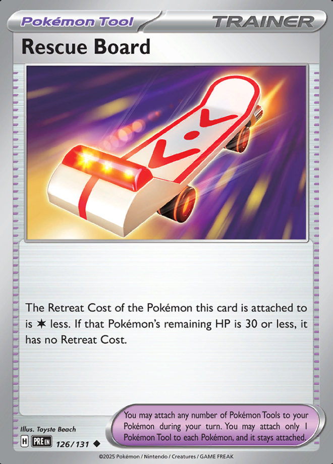 Rescue Board Reverse Holo 126 (PRE)