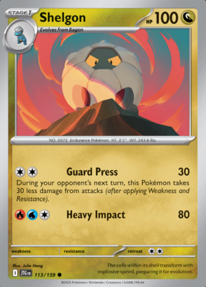 Shelgon Reverse Holo 113 (JTG)