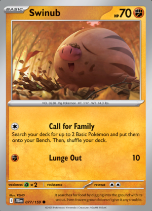 Swinub Reverse Holo 077 (JTG)