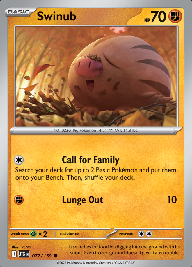 Swinub Reverse Holo 077 (JTG)