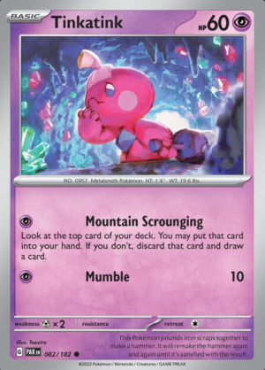 Tinkatink Reverse Holo 082 (PAR)