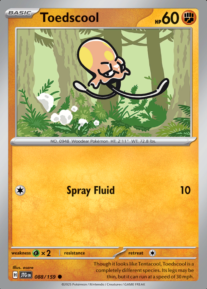 Toedscool Reverse Holo 088 (JTG)
