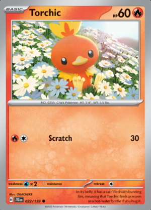 Torchic Reverse Holo 022 (JTG)
