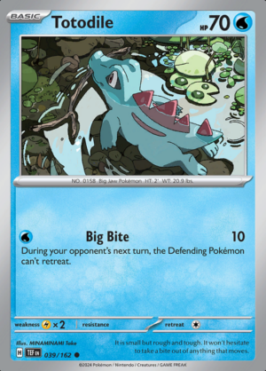 Totodile Reverse Holo 039 (TEF)