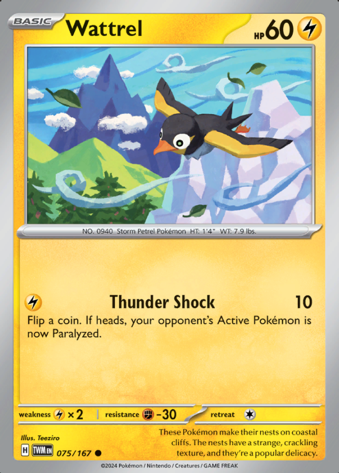 Wattrel Reverse Holo 075 (TWM)
