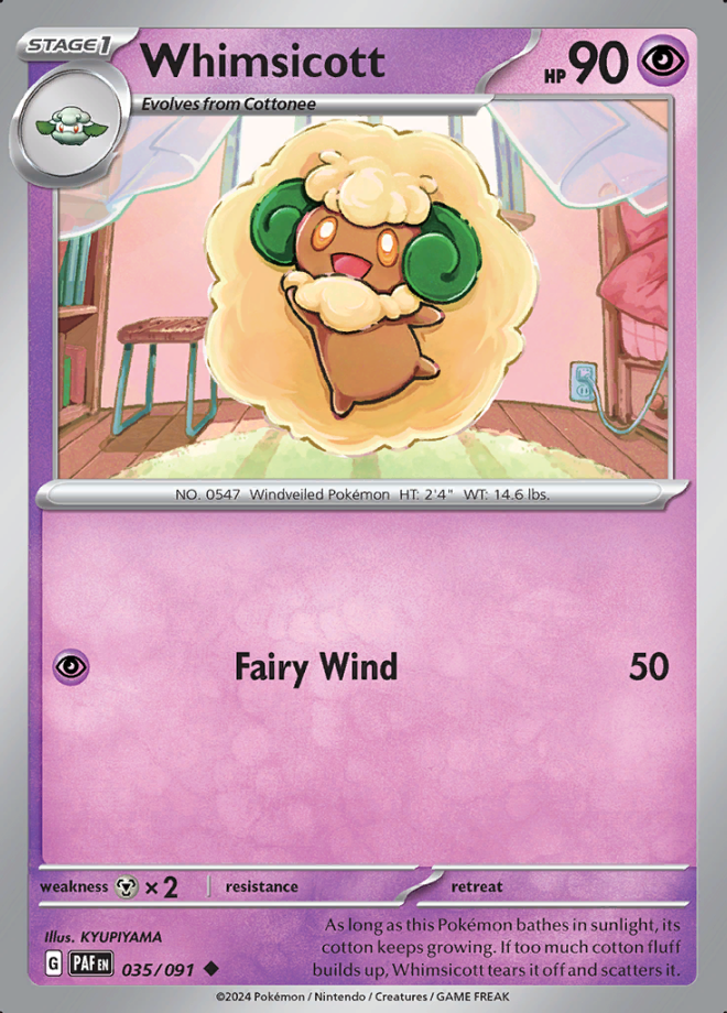 Whimsicott Reverse Holo 035 (PAF)
