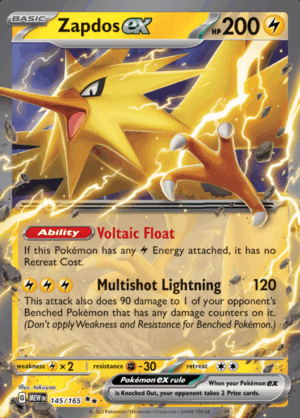 Zapdos EX 145 (MEW)