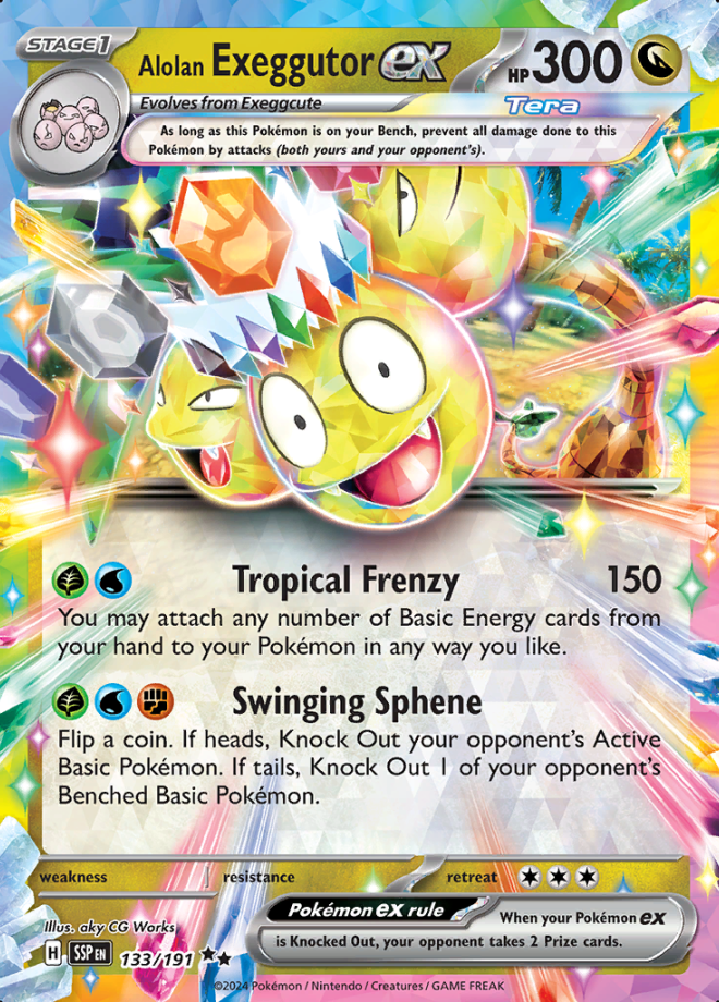 Alolan Exeggutor EX 133 (SSP)