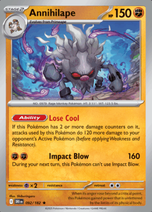 Annihilape Reverse Holo 092 (DRI)