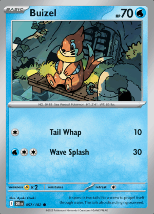 Buizel Reverse Holo 057 (DRI)