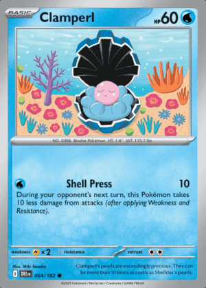 Clamperl Reverse Holo 054 (DRI)