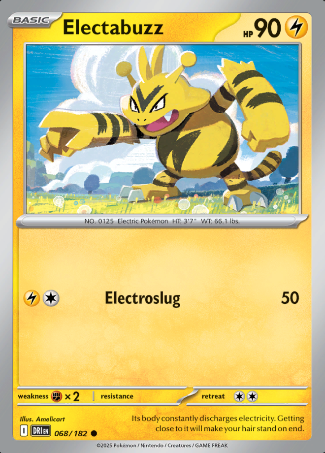 Electabuzz Reverse Holo 068 (DRI)