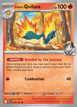 Ethan's Quilava Reverse Holo 033 (DRI)