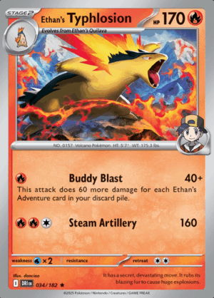 Ethan's Typhlosion Holo 034 (DRI)
