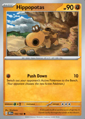 Hippopotas Reverse Holo 105 (DRI)