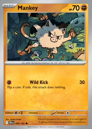Mankey Reverse Holo 090 (DRI)