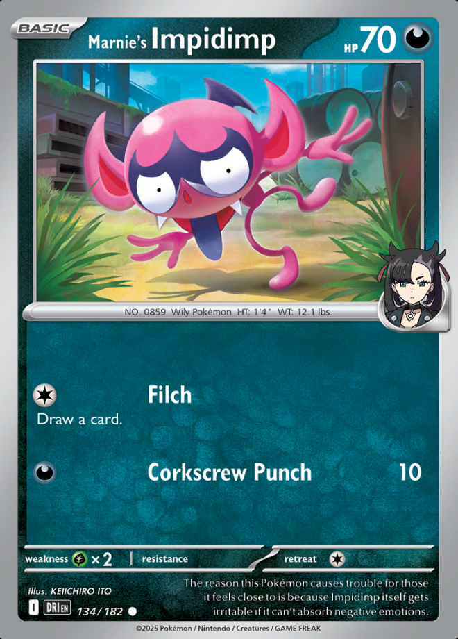 Marnie's Impidimp Reverse Holo 134 (DRI)
