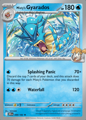 Misty's Gyarados Holo 049 (DRI)