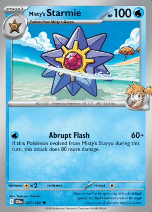 Misty's Starmie Reverse Holo 047 (DRI)