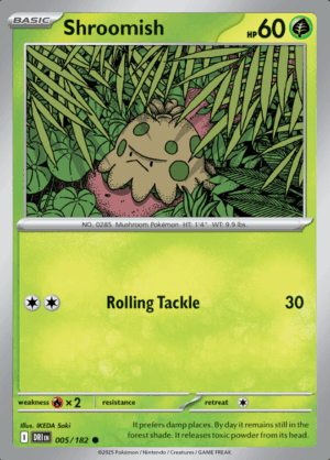 Shroomish Reverse Holo 005 (DRI)