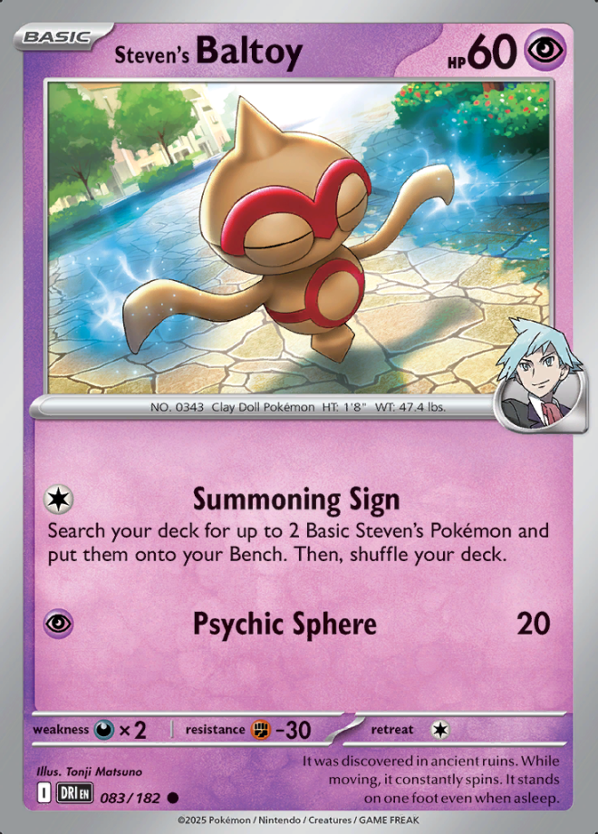 Steven's Baltoy Reverse Holo 083 (DRI)
