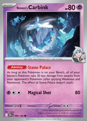 Steven's Carbink Reverse Holo 086 (DRI)