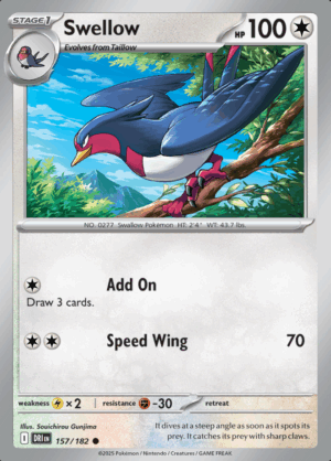 Swellow Reverse Holo 157 (DRI)