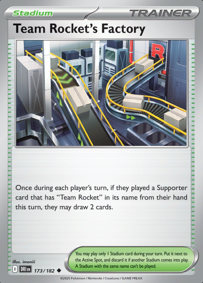 Team Rocket's Factory Reverse Holo 173 (DRI)