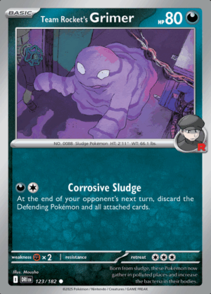 Team Rocket's Grimer Reverse Holo 123 (DRI)
