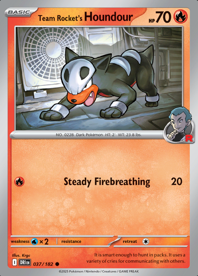 Team Rocket's Houndour 037 (DRI)