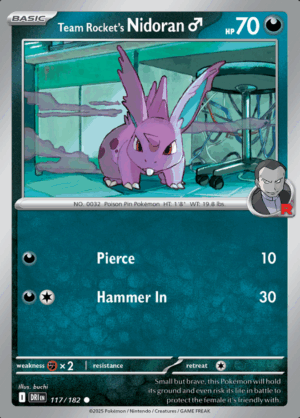 Team Rocket's Nidoran ♂ Reverse Holo 117 (DRI)