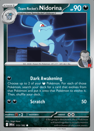 Team Rocket's Nidorina 115 (DRI)