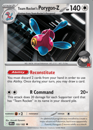 Team Rocket’s Porygon-Z 155 (DRI)