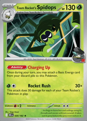 Team Rocket’s Spidops Holo 020 (DRI)