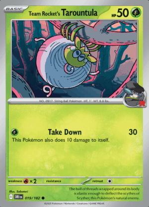 Team Rocket’s Tarountula 019 (DRI)