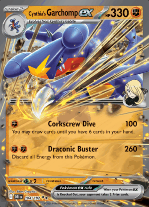 Cynthia's Garchomp EX 104 (DRI)