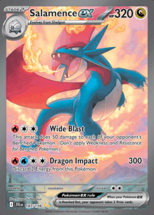 Salamence EX 187 (JTG)