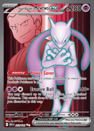 Team Rocket's Mewtwo EX 213 (DRI)