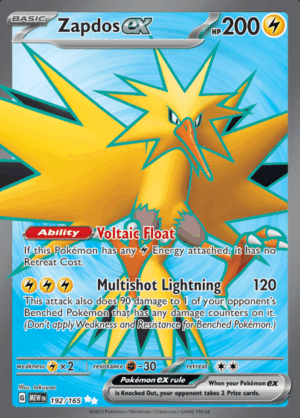 Zapdos EX 192 (MEW)