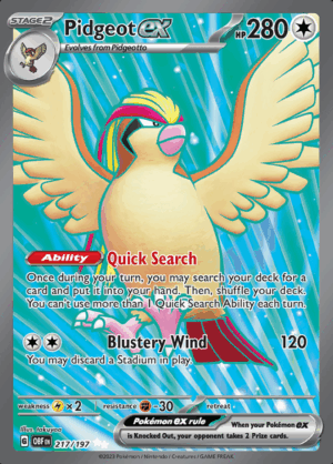 Pidgeot EX 217 (OBF)
