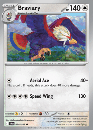 Braviary 078 Pokeball (BLK)