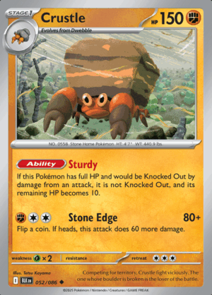 Crustle 052 Pokeball (BLK)